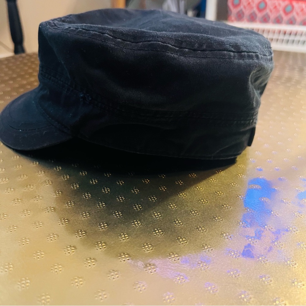 Black Cadet Cap – Cozumel Mexico Adjustable Military Style Hat - Picture 6 of 11
